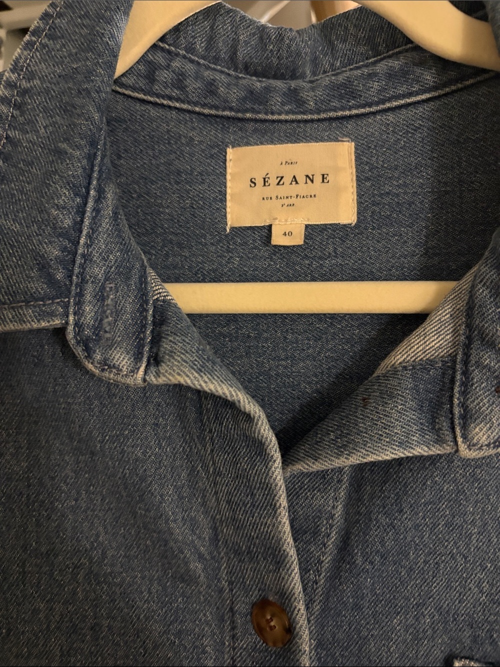 Sezane Denim Ana Dress - Picture 3 of 7